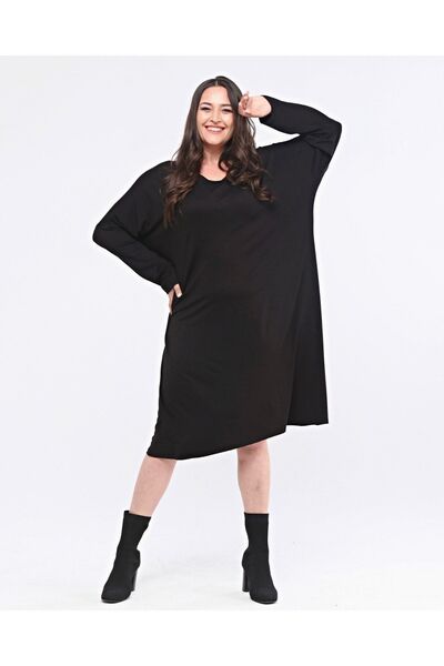Seçkin Büyük Beden Women's Plus Size Dress-tunique