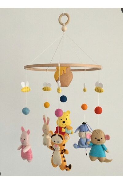 Duygunun Keçe Tasarımı Özel Tasarım Kız Bebek Erkek Bebek Müziksiz Beşik Döne...