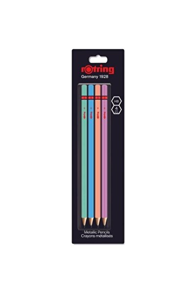 Rotring Metalik Kurşun Kalem 4'lü