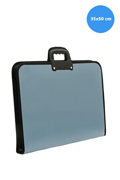 Mashotrend Açık Mavi 35x50 Cm Proje Çantası - Resim Çantası - Çizim Çantası