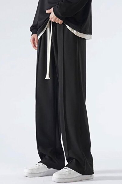SALIENDO Çimalı Black Baggy Men's Sweatpants