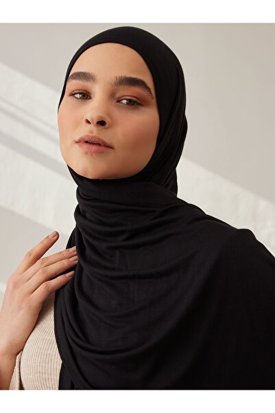 Femple Modest Premium Μαύρο Τζέρσεϊ Σάλι - 180x70 εκ. Hijab