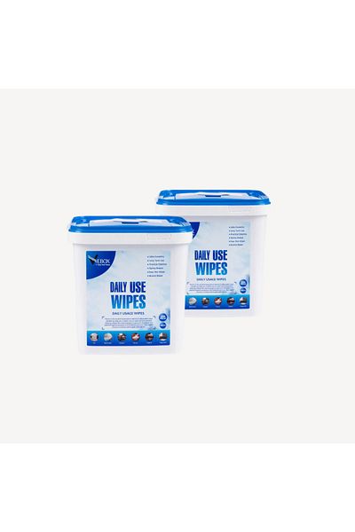 VEBOX 500 Sheets for Daily Use - 2 Pack Bucket and Wet Wipes Towels