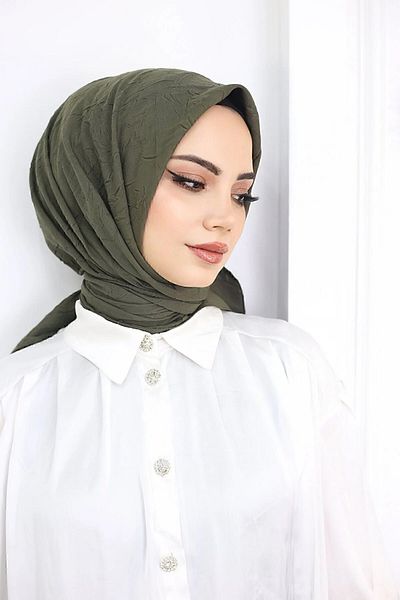 Huzurlu İpek Islamic Women's Bamboo Crush Scarf
