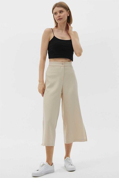 Two Mail Slit Trousers STONE