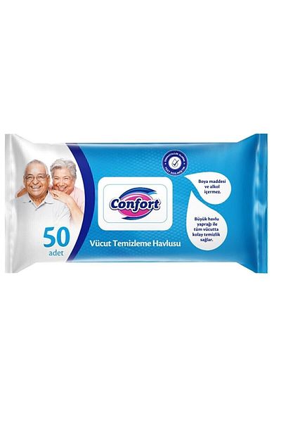 confort Body Cleansing Towel 50 Pieces