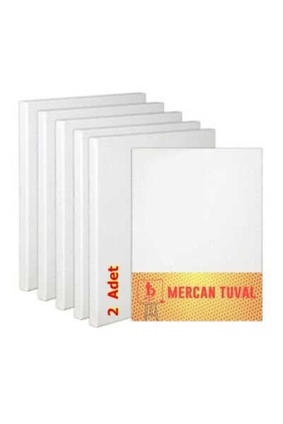 mercan tuval 35x50 Cm. 2'li Paket Arka Tarafından Zımbalı 35x50x2