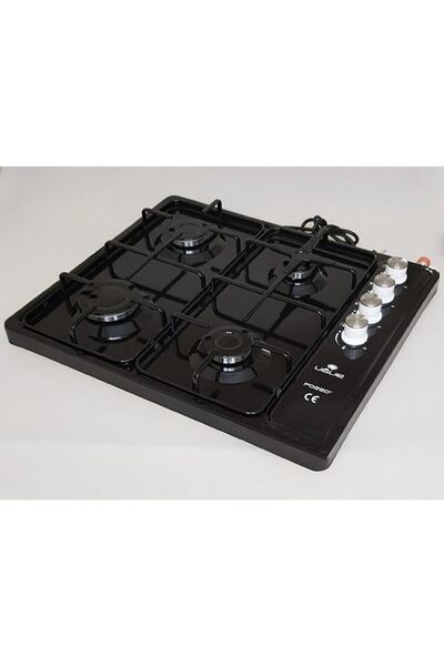 BY UĞUR Uğur Set Üstü 4lü Siyah Tüplü (lpg) Çakmaklı Ocak