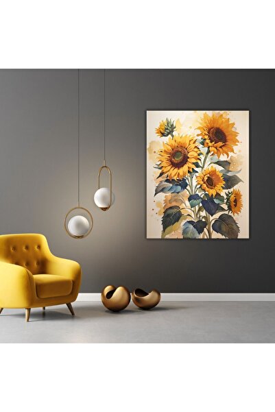 Genel Markalar Renkli Baskılı Sayılarla Boyama Hobi Seti (Çerçeveli) 40x50 cm...