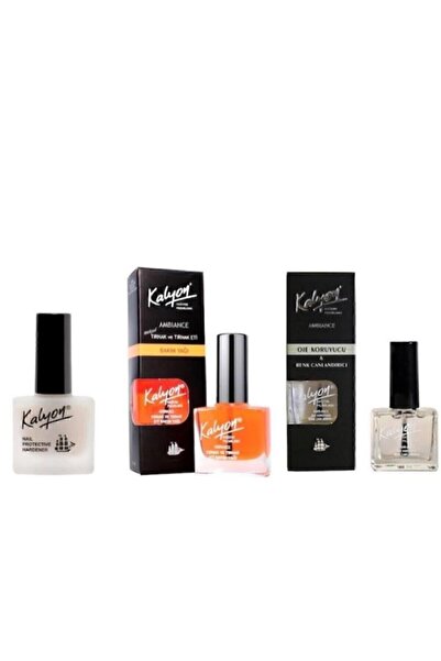 Kalyon Tırnak Sertleştirici Tırnak Bakım Yağı Oje Koruyucu 3'lü Set