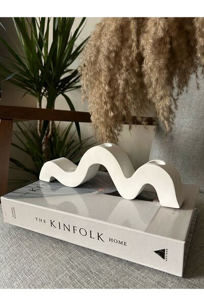 Daisyyartxstudio Dalgalı Şamdan Mumluk