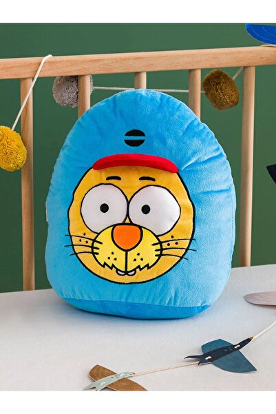 SHIVA Gift & More Mavi Kral Şakir Baskılı Pelüş Bebek Kırlent Uyku ve Oyun Ar...