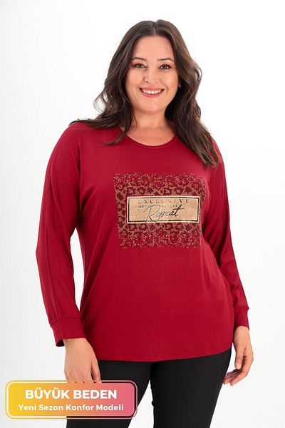 tarzımsüper Mărime Plus New Season Front Plush Manecă liliac Flexibil Confort Model Textura moale Tricot elegant Pulover