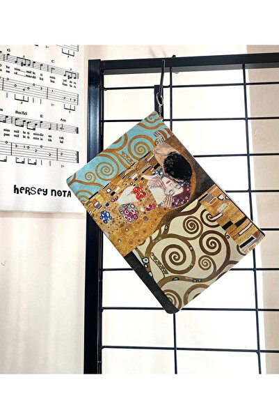 Herşey Nota Εικόνα του Γκουστάβ Κλιμτ: Ο Κισσός - Τσάντα Portfolio