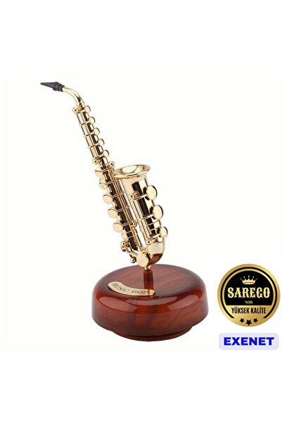 EXENET Kurmalı Hareketli Müzik Kutusu Özel Retro Klasik Tasarım Dekoratif Nos...