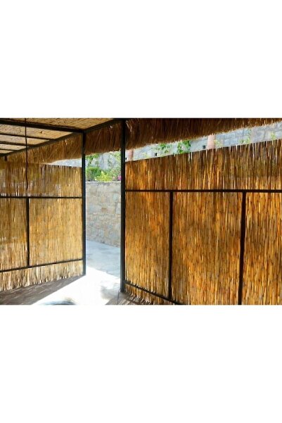 metro hasır Doğal Kamış Hasır Çit 1,5m X 5m Doğal Bambu -bahçe Çiti - Gölgelik Hasır -tavan Dekorasyon
