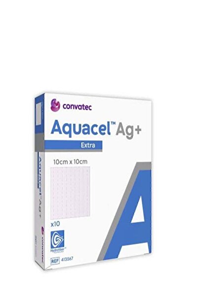 AQUACEL Ag 10x10 Cm Gümüşlü Hidrofiber Yara Örtüsü