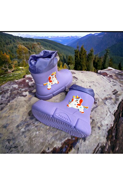 Hızlı Al Παιδικές μπότες με σχέδιο βροχής - με επένδυση