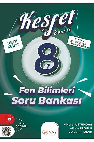 Günay Yayınları 8. Seria Clasa Explore - Banca de întrebări științifice, Murat Üstündağ, Publicații Günay