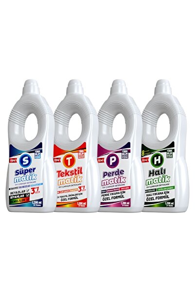 Süpermatik Halımatik Tekstilmatik Perdematik 4lü Set 1200ml