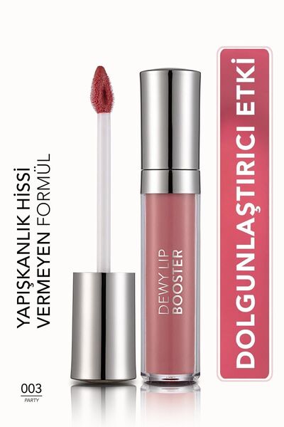 Flormar Dolgunlaştırıcı Renkli Dudak Parlatıcısı- Dewy Lip Booster - 003 Party- 8690604619054