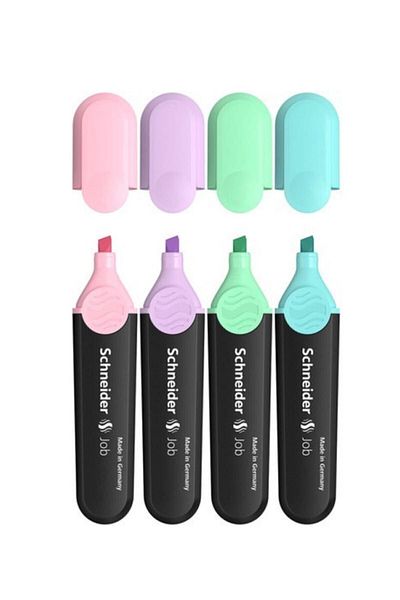 SCHNEIDER 4 Pack Pastel Highlighter Schneider