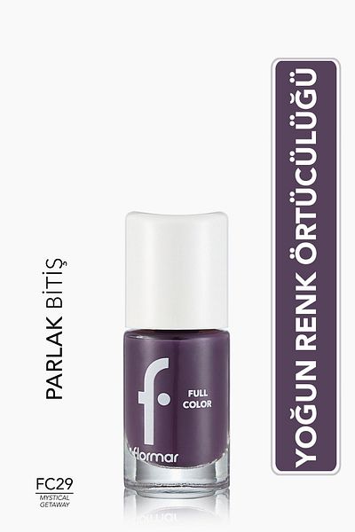 Flormar Intense Pigmented Shiny Nail Polish - Full Color Nail Enamel - Fc29 Mystical Getaway - 8690604310654