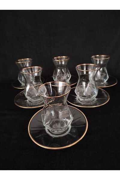 Dnz Art Alya 12 Piece Tea Set Gold