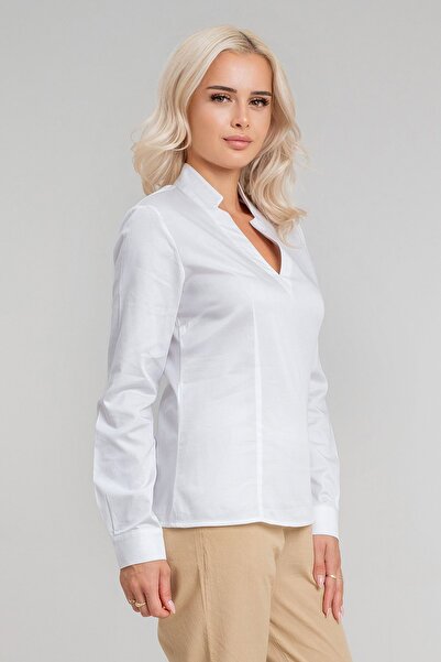 Bold & Young Туніка з V-подібним коміром, блискавкою та еластичною талією - Жіноча