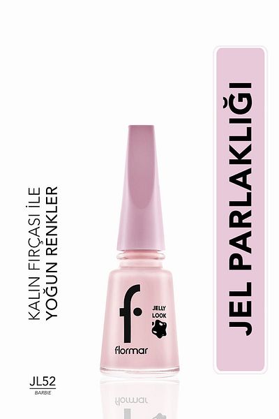 Flormar Jel Görünümlü Parlak Oje (Pembe) - Jelly Look Nail Enamel - JL52 Barbie - 8690604568840