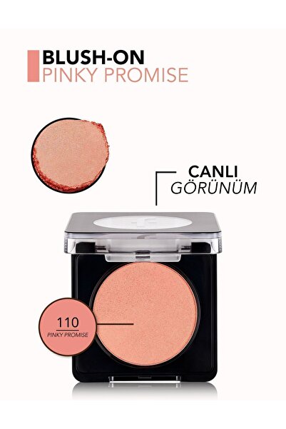 Flormar Yoğun Işıltılı Kompakt Toz Allık - Blush-on - 110 Pinky Promise - 8682536051804