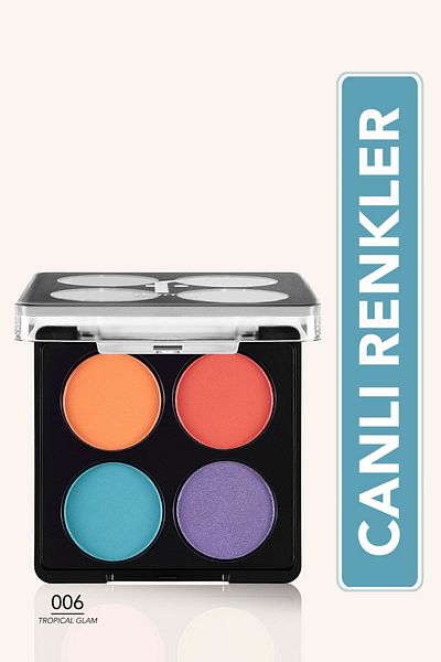 Flormar Mat & Işıltılı Far Paleti - Color Eyeshadow Palette - 006 Tropical Glam- 8682536051200