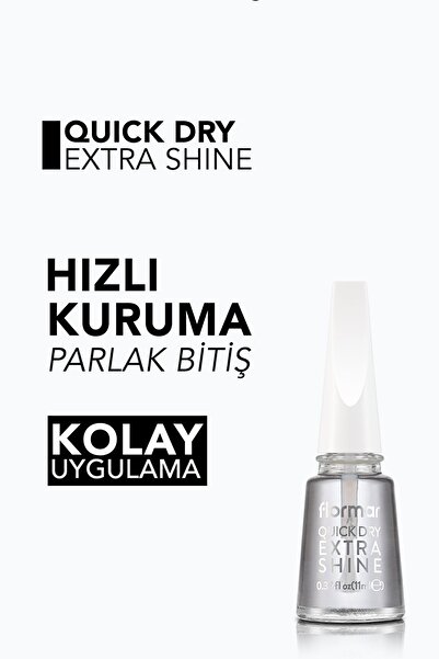 Flormar Tırnak Bakımı - Quick Dry Extra Shine Redesign 000 8690604560547 35000026