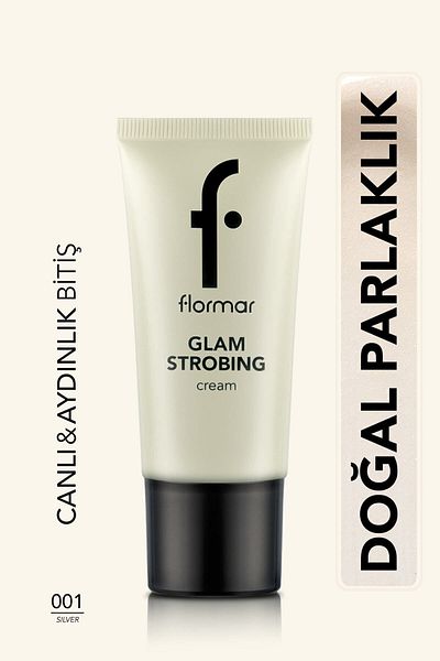 Flormar Brightening Makeup Base (SILVER) - Glam Strobing Cream - 001 Silver -8690604645909