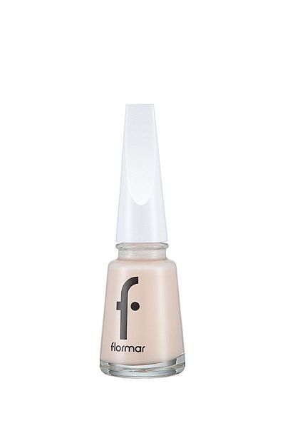 Flormar High Pigmented Shiny Nail Polish -Nail Enamel- 305 Beige Latte New, Classic Finished - 8682536035835