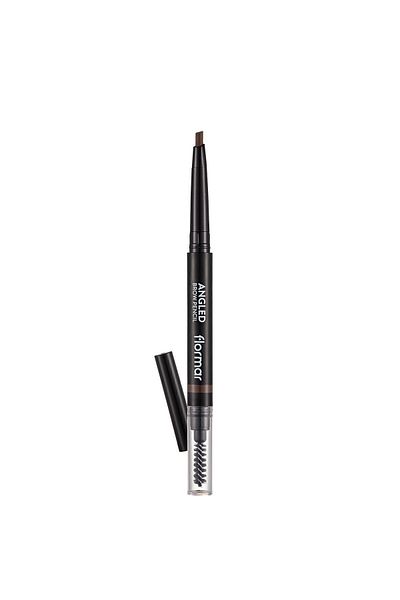 Flormar Angled Eyebrow Pencil and Eyebrow Brush (light Brown) - Angled Brow Pencil - 002 Light Brown -8690604572045