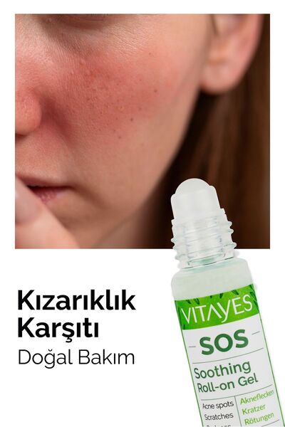 VITAYES Yüz Temizleme Jeli Cilt Problemlerini SOS Onarıcı Doğal Çay Ağacı Özlü Serum Avantajlı Set