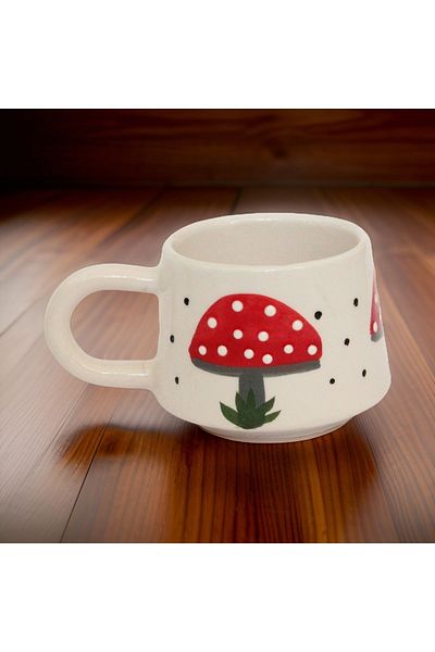 İlbay Çini Takı Ceramic mushroom mug