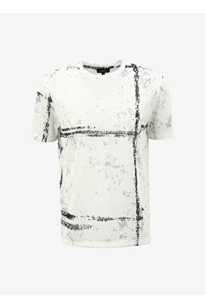 Fabrika Beyaz Erkek O Yaka Basic Baskılı T-shirt F4sm-tst 0739
