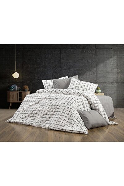 elgeyar Bumbac natural luxos și durabil - Set de lenjerie de pat dublu, moale...