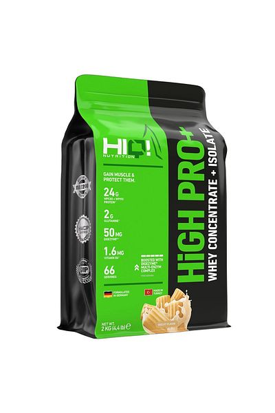 HIQ NUTRITION Hiq High Pro+ 2 kg Biscuits Flavored
