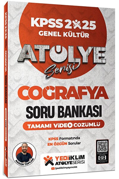 Yediiklim Yayınları 2025 KPSS Genel Kültür Atölye Serisi Coğrafya Tamamı Vide...