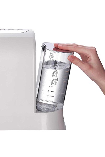 KORKMAZ Kahvekolik Aqua Kahve Makinesi Vanilya Krom