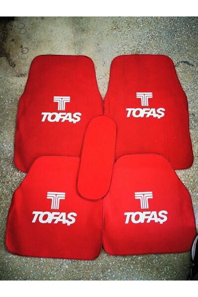 Bck Oto akseusar Tofaş Kırmızı Oto Halı Paspas