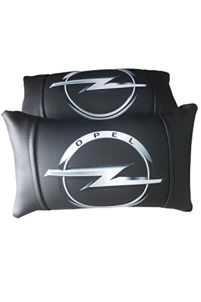 Opel Siyah Lüks Deri Boyun Yastığı