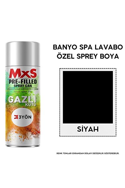 3Yön Banyo Spa Jakuzi Lavabo Suya Dayanıklı Özel Sprey Boya 400ML
