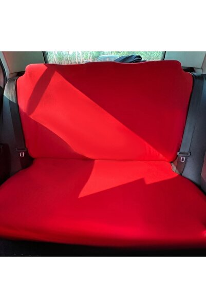 Teksin Fiat Doblo Oto Koltuk Servis Kılıfı Kırmızı Likralı Esnek Tüm Araç Modellerine Uygun Universal
