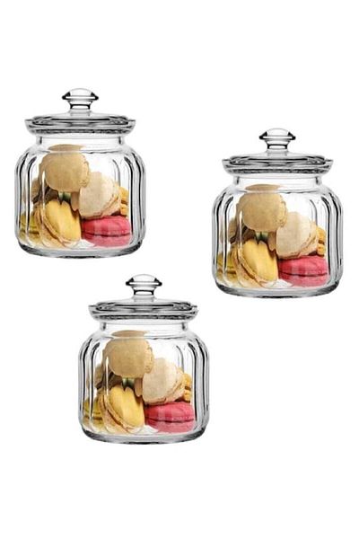 Paşabahçe Viva Glass Jar 900 Cc 3-Piece Fma05051