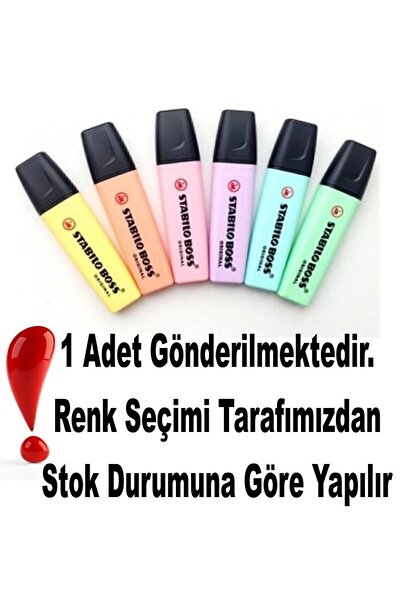 Stabilo Boss Original Pastel Renkler 1 (BİR) Adet