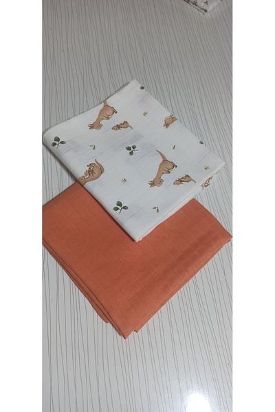 devadesign 2-Piece Muslin Swaddle Blanket Set for Baby Girl and Boy